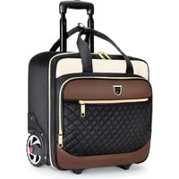 RUCYEN Rolling Laptop Bag Rolling Briefcase for Men & Women,Laptop Briefcase on Wheels Carry On Bag for Business Travel 18 Inch