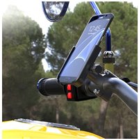 AliExpress NONE Motorcycle Bicycle Phone Holder Moto Rearview Mirror Handlebar Mount Compatible For Xiaomi iPhone Mobile navigation bracket
