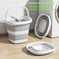 Foldable Water Bucket - Essential for Fishing, Camping, Travel | Collapsible Pail with Handle for Easy Storage & Outdoor Use