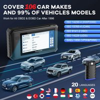 MUCAR VO6 Professional Car Diagnostic Tools 28 Resets Oil DPF BRAKE ETS Full System Lifetime Free Update Auto VIN Obd2 Scanner