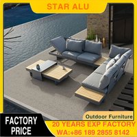 Aluminum outdoor garden furniture, garden sofa, outdoor aluminum garden set