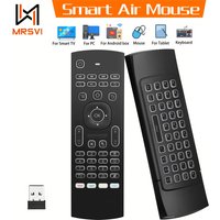 MRSVI 2.4GHz Wireless MX3 Air Mouse Remote Control Backlit IR Learning Mini Keyboard for PC,Android TV Box