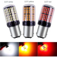 2x 1156/1157 144SMD BAU15S PY21W LED Turn Signal Tail Light Bulbs Canbus 12V