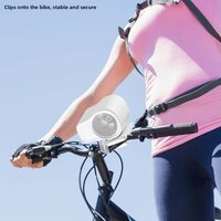 High Speed Waist Fan Rechargeable Brushless Motor Clip on Fan LED Display Type-C Port Stroller Fan for 3.7V/1800mAh