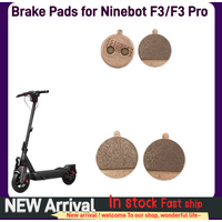Original Disc Brake Pads Semi Full Metal, Front Rear Replacement Parts for F3 Pro Electric Scooter Wear Resistant Accessories