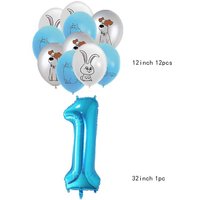 The Secret Life of Pet Balloon Girl Birthday Party Decoration Supplies Ballon Baby Shower Plate Cup Backdrop Decor Gift