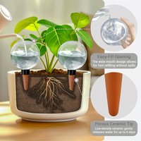 New 2pcs Self-Watering Plant Globes 500ml Capacity Transparent Water Level Indicator for Potted Plants Automatic Watering System