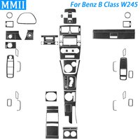 For Benz B Class W245 2005-2011 Carbon Fiber Gear Shift Window Lift Air Outlet Water Cup Holder Panel Suit Car Interior Sticker