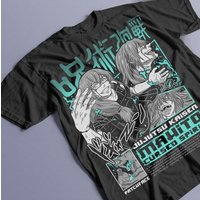 2026 Summer Jujutsu Kaisen Anime Mahito Printed Loose Short-sleeved Pure Cotton Children's T-shirt Tide Unisex Casual Y2k