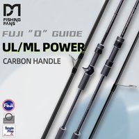FISHINGFANS SCAR FUJI O GUIDE CARBON HANDLE UL ML POWER Split Reel Seat TROUT BASS ULTRALIGHT MEDIUM LIGHT FISHING ROD