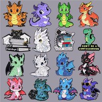 Cute Dinosaur Enamel Pin Funny Animals Brooches Woman Men Backpack Accessories Bags Badge Fashion Lapel Jewelry Gift for Friends