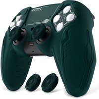 PlayVital Silicone Grip Case for ps5 Controller - Futuristic CyberMech Design Cover Compatible with ps5 Official Charging Dock