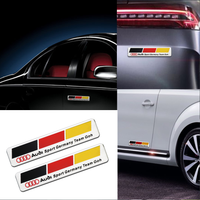1/2PCS Car Styling Body Tail Trunk Decoration Badge Aluminum Logo Sticker For Audi A4 B5 B6 A3 8P A5 A6 C6 C5 C7 4F A1 A7 A8 Q2