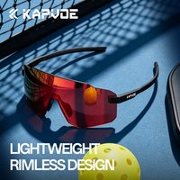 Kapvoe Photochrome Fahrradbrille für Herren und Damen, Marathon-Laufsonnenbrille, Fahrrad-MTB-Brille, Sport-Pickleball-UV400-Schutzbrille