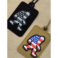 American Flag PVC Rubber Badge Patches Bigfoot Gorilla Shark Fish Tactical Military For Jacket Shoulder