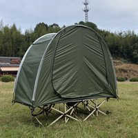-in-1 Camping Cot Tent, Foldable Elevated Tent Set for 1 Person to Use, Elevated Camping Bed Tent for Outdoor Hiking, Camping