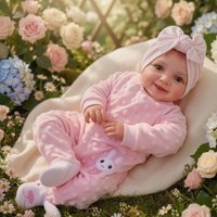17 Inch Reborn Baby Girl Doll, Lifelike Newborn with Open Eyes, Soft Cloth Body, Handmade Baby Doll Gift