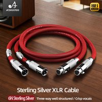 HiFi XLR Cable High Quality Sterling Silver 2XLR Male to Female Balance Audio Cable for 3 Pin XLR Connectors Microphone Cable