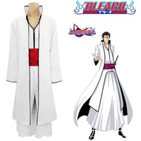 Death Squad Captain Clothes Aizen Sosuke Arrancar Cos Kimono Anime Cosplay Costume