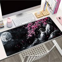 Cherry Blossoms Leather Mouse Pad Large Mousepad PC Computer Keyboard XXL Desk Mat Offices Interior Accessories Japanese Style