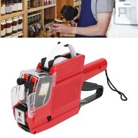 Preisschildpistole, 10 Ziffern, 2 Zeilen, Etikettierer, Marker, Befestigungswerkzeug für Büro, Einzelhandelsgeschäfte