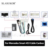Fascia Adapter For Mercedes Benz Smart 453 fortwo 2014 2015 - 2020 Canbus Cable Android Radio Dash Fitting Panel Kit