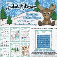 JADED BLOSSOM NOVEMBER 2025 STAMP RELEASE PACKAGE Gnome Friends: Moose Dies Stamps Christmas Stencils Dies Scrapbooking DIY Card