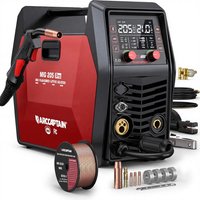 ARCCAPTAIN MIG205Pro 6-in-1 MIG Welder 205A iControl APP Gasless Flux Core Lift TIG Stick 120V/240V Dual Voltage IGBT