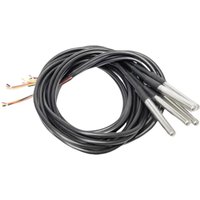 5/10 pcs DS18b20 temperature probe temperature sensor 1M 2M 3M DS1820 Stainless steel package Waterproof 18B20 100cm/200cm/300cm