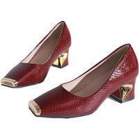 Metal Square Toe Shallow Slip-on Non-slip Wear-resistant Special-shaped Heel Single Shoes Fashionable High Heels