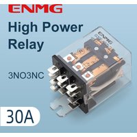 ENMG G30F High Current 30A Intermediate Relay High Power Compact Triple Open Triple Close DC30v24VDC 220VAC Induction LED Lights