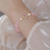 Pink Real Jade Beads Bracelet Amulet Accessories Fashion Natural Jewelry Vintage Talismans Bangle Agate Luxury Gifts for Women