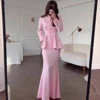 Eid Women 2 Piece Set Button Up Shirt Long Skirt Muslim Blouse Jalabiya Ramadan Dubai Musulman Ensembles Arab Long Slim Fit 2026