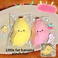 Cute Smiling Banana & Soap Squishy Fidget Toy Super Soft Slow Rebound Squeeze Stress Relief Sensory Toy for Adults