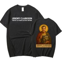 Jeremy Clarkson Protect Us From Electric Motors Funny Meme Graphic T-shirts Men's Fashion Cotton Short Sleeves Oversized T Shirt