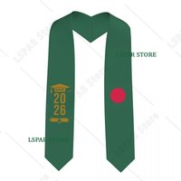 Class Of 2026 Bangladesh Flag Graduation Stole Sash Scarf For International Students Proud 183CM Long