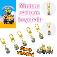 Minions Cute Keychain Zipper Girl Hanging Accessories Backpack Pendant Creative Cartoon Accessories Best Friends Backpack Gift