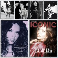 A-Adriana Lima Fashion Mode Poster Stickers Mural Painting Self-Adhesive Decor for Bedroom Living Room Home HD Wall Decals Gift