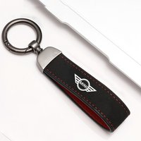 For BMW mini cooper cooper r56 fridge Cooper JCW R55 F56 R57 R58 R59 R60 R61 Car Suede Keychain Zinc Alloy Key Ring Accessories