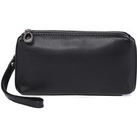 Men Genuine Leather Wallet Phone Bag Soft Cowhide Leather Men Cluth Bag Credit Card Holder Wallets Coin Purse Male Money Bags