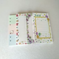 A5 A6 A7 Loose Leaf Notebook Refill Spiral Binder Index Paper Inner Pages Daily Planner Line Grid Blank Agenda