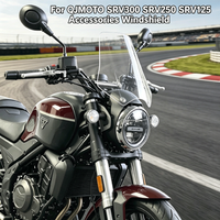 For QJMOTO SRV300 Fit QJMOTO SRV300 SRV125 SRV250 SRV125 / 250 /300 Accessories Windshield Sports Windscreen Wind Deflector