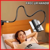 Lazy Bedside DesktopMobile Pad Clamp Bracket Flexible Long Arm Gooseneck Lazy Person Bracket With Handle Overhead Live Bracket