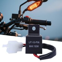 1[C 12A 2Pin Electronic LED Flasher Relay Motorcycle Motor Turn Signal Bulb Hyper Flash For Honda Kawasaki Suzuki Yamaha