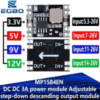 1~5PCS 3.3V 5V 9V 12V power module Adjustable MP1584EN DC DC 3A power step-down descending output module LM2596