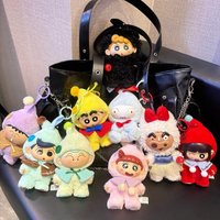 Authentic SOPFUN Crayon Shinchan Dwarf Fairy Tale Vinyl Plush Blind Box Keychain Pendant Doll Birthday Gift For Girls Anime Fans