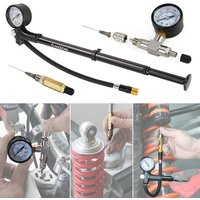 UTV Shock Absorber Airbag Filling Pump Nitrogen Needle Gauge Kit for Honda Yamaha Raptor Polaris RZR Can-Am X3 Snowmobile Truck