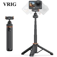 VRIG AC-86 Magnetic Selfie Stick Tripod Mount for DJI Action 6/Osmo Nano Action Camera Quick Release Extendable Handheld Pole