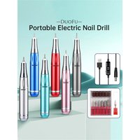 Portable Electric Nail Grinder Nail Drill Pen Manicure Nail Machine Kit Polishing Equipment Nail Art Tool Salon Home Use