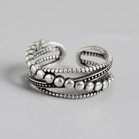 Retro 925 Sterling Silver Rings For Girls Gothic Accessories Fashion Wedding Jewelry For Women GaaBou Jewellery